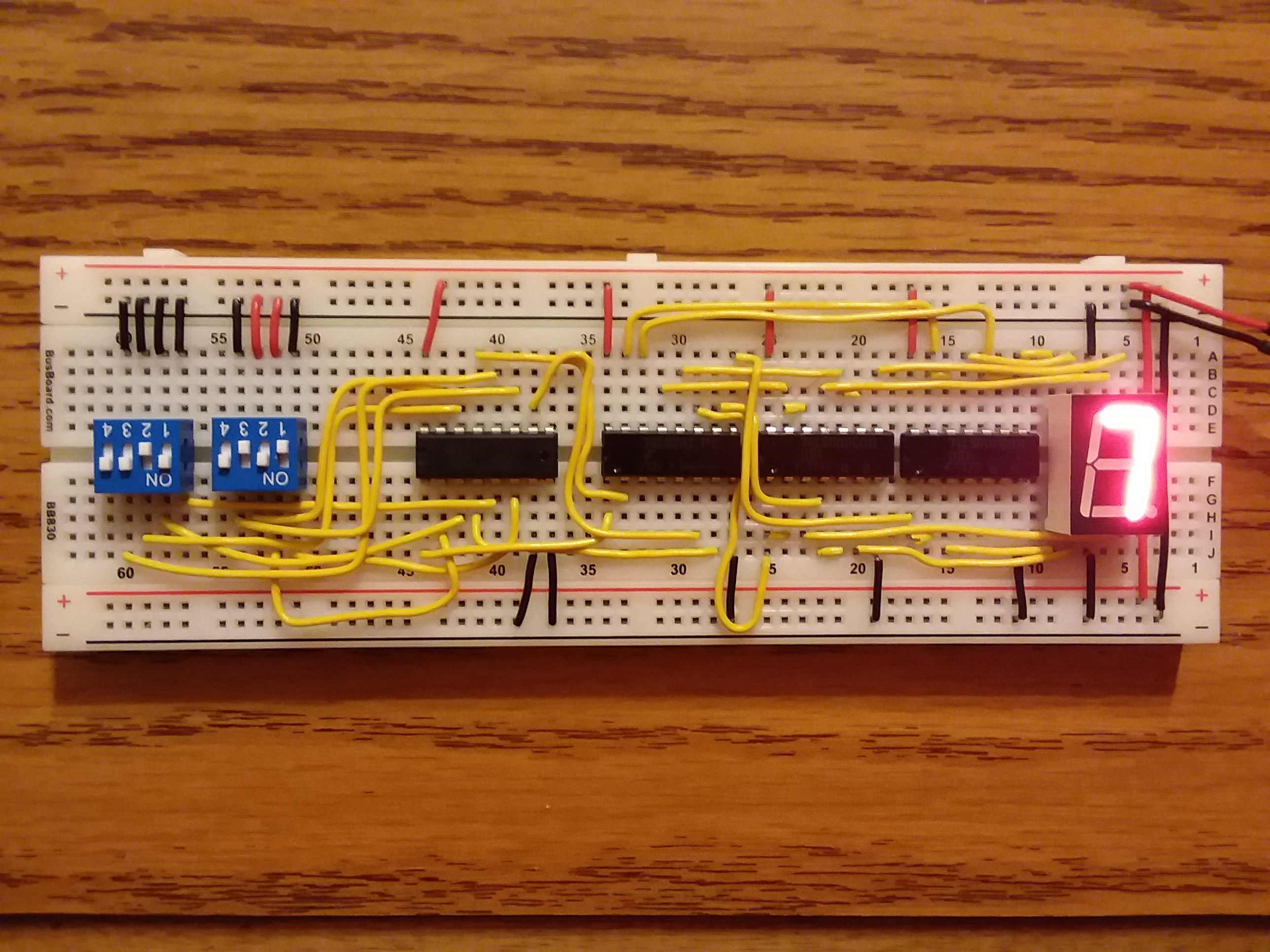 4-bit alu with decoder